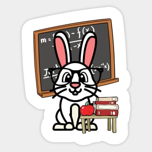 Funny Rabbit is teaching Sticker